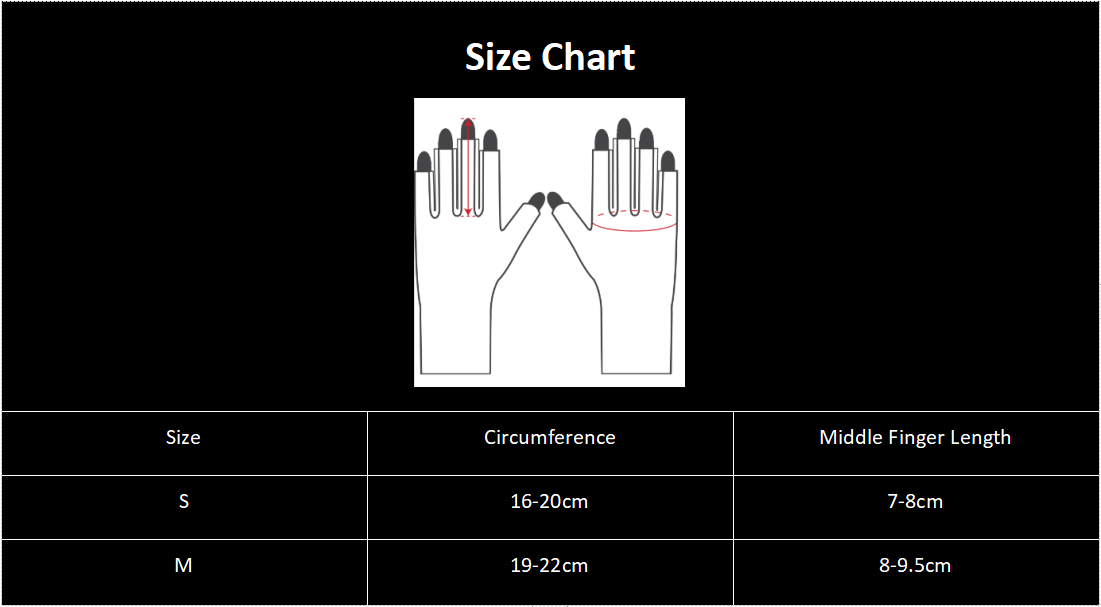 Tabela de tamanhos